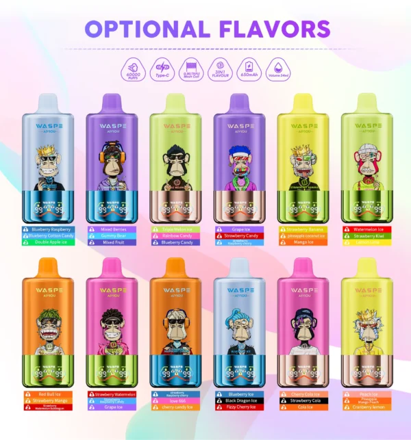 WASPE 60000 60k Puffs 3 in 1 Flavors - Image 3