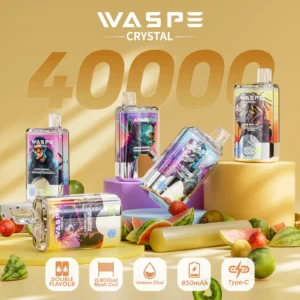 WASPE Crystal 40000 Puffs Dual flavor LCD Screen...