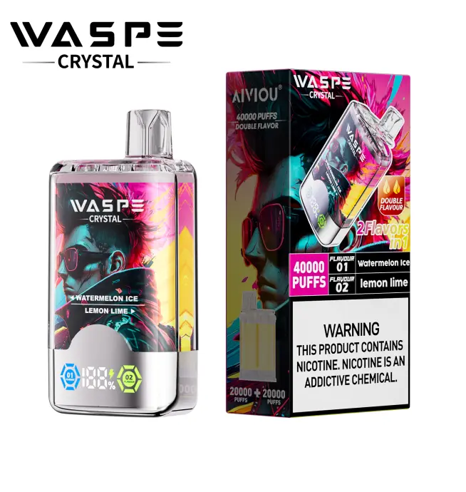 WASPE Crystal 40000 Puffs Dual flavor LCD Screen Disposable Vape - Image 3