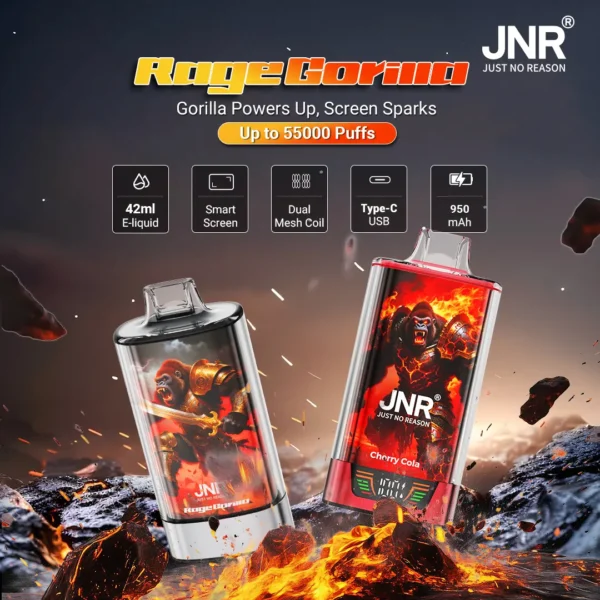 JNR Rage Gorilla 55K disposable vape -