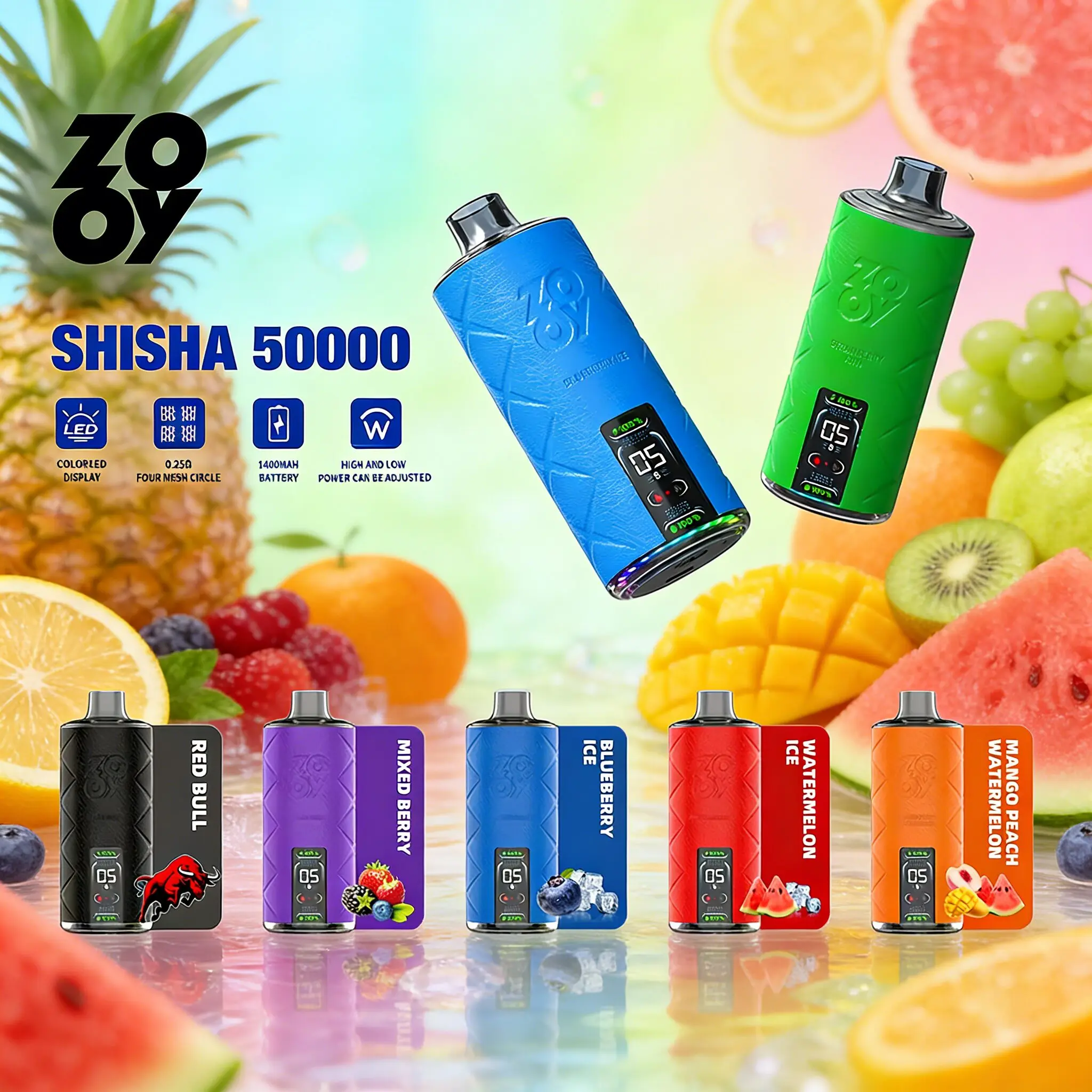 ZOOY Shisha 50000 Puffs Disposable DTL Vape Pen - Image 3