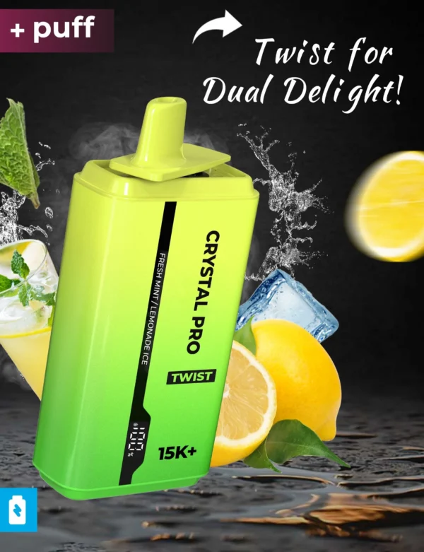 Crystal Pro Twist 15000 Puffs - Image 2